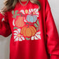 Fall Pumpkin Graphic Fleece Sweatshirt - Whimsical Appalachian Boutique