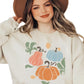 Fall Pumpkin Graphic Fleece Sweatshirt - Whimsical Appalachian Boutique