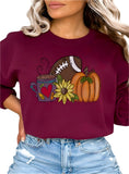 Gameday Fall Football Pumpkin Sunflower Sweatshirt