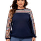 Plus Size Printed Long Sleeve Sweatshirt - Whimsical Appalachian Boutique