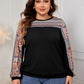 Plus Size Printed Long Sleeve Sweatshirt - Whimsical Appalachian Boutique