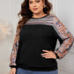 Plus Size Printed Long Sleeve Sweatshirt - Whimsical Appalachian Boutique