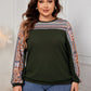 Plus Size Printed Long Sleeve Sweatshirt - Whimsical Appalachian Boutique