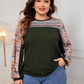 Plus Size Printed Long Sleeve Sweatshirt - Whimsical Appalachian Boutique