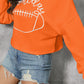 Game Day Football Graphic Notched Sweatshirt - Whimsical Appalachian Boutique