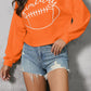 Game Day Football Graphic Notched Sweatshirt - Whimsical Appalachian Boutique