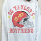 Go Taylor's Boyfriend Football Graphic Sweatshirt - Whimsical Appalachian Boutique