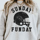 Sunday Funday Football Game Day Graphic Sweatshirt