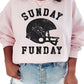 Sunday Funday Football Game Day Graphic Sweatshirt