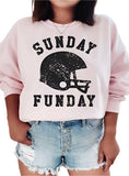 Sunday Funday Football Game Day Graphic Sweatshirt