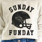 Sunday Funday Football Game Day Graphic Sweatshirt