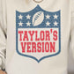 Taylor's Version Football Graphic Sweatshirt - Whimsical Appalachian Boutique