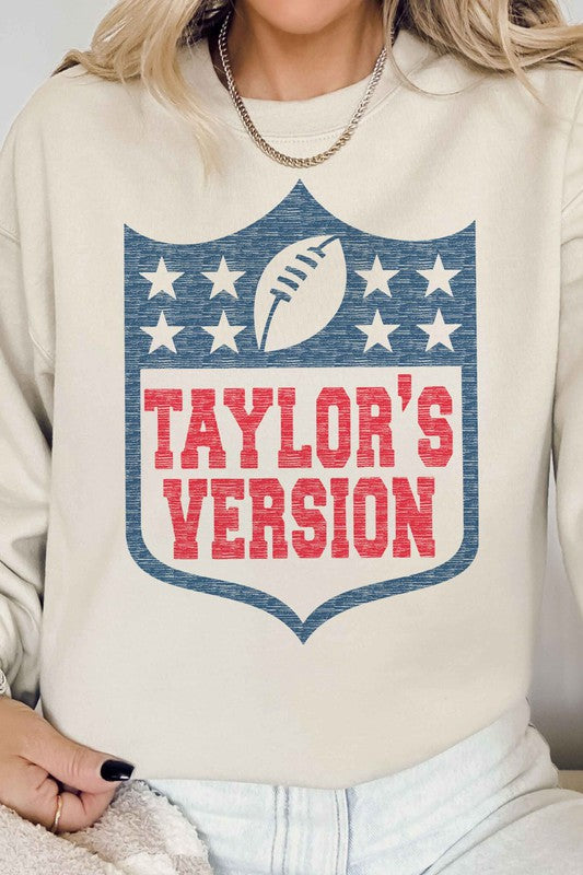 Taylor's Version Football Graphic Sweatshirt - Whimsical Appalachian Boutique