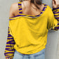 Tiger Graphic Asymmetrical Neck Lightweight Sweatshirt - Whimsical Appalachian Boutique