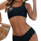 Square Neck Wide Strap Two-Piece Swim Set - Whimsical Appalachian Boutique