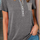 Half Button Henley Pocket T-Shirt - Whimsical Appalachian Boutique