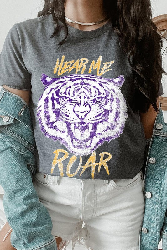 Hear Me Roar Tiger Graphic Tee