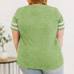 Plus Size Striped V-Neck Tee Shirt - Whimsical Appalachian Boutique