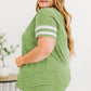 Plus Size Striped V-Neck Tee Shirt - Whimsical Appalachian Boutique