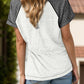 Raglan Sleeve Contrast Trim T-Shirt - Whimsical Appalachian Boutique