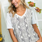 Plus Size Snakeskin Print Tee - Whimsical Appalachian Boutique