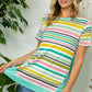 Plus Size Multi Stripe Print Jersey Top - Whimsical Appalachian Boutique