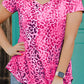 Leopard V-Neck Short Sleeve T-Shirt - Whimsical Appalachian Boutique