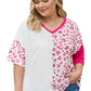 Plus Size Leopard V-Neck T-Shirt - Whimsical Appalachian Boutique