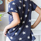 Heimish Star Print V-Neck Short Sleeve T-Shirt - Whimsical Appalachian Boutique