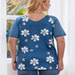 Plus Size V-Neck Raglan Sleeve Tee - Whimsical Appalachian Boutique