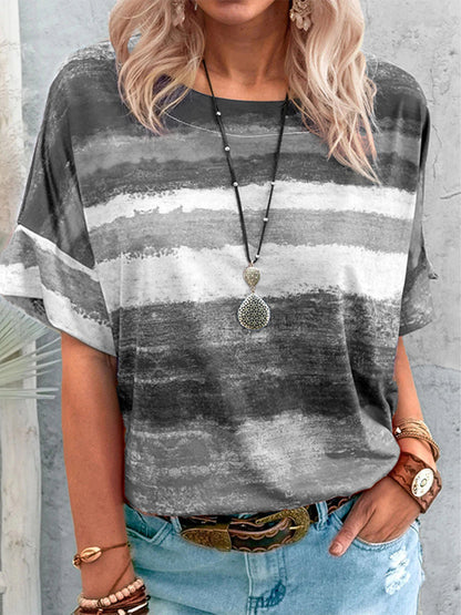 Color Block Half Sleeve Tee - Whimsical Appalachian Boutique