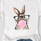 Bubble Bunny Graphic T-Shirt