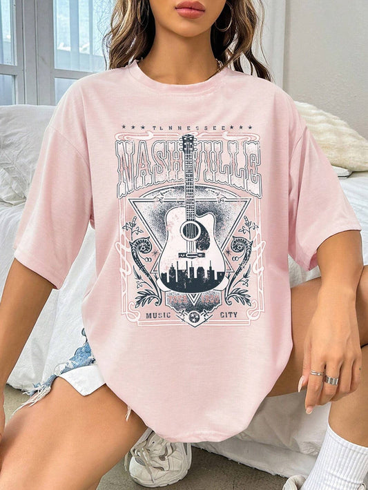 Music City Nashville TN Graphic T-Shirt - Whimsical Appalachian Boutique