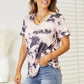 Tie-Dye V-Neck T-Shirt - Whimsical Appalachian Boutique