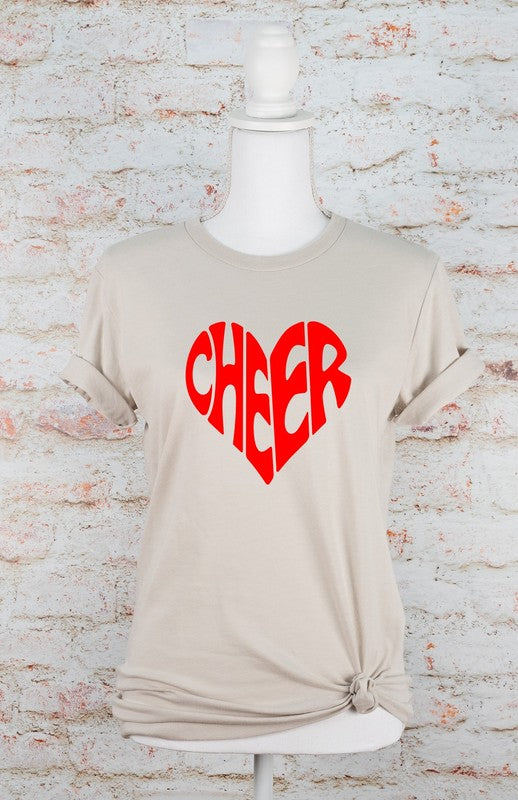 Cheer Heart Graphic T-Shirt