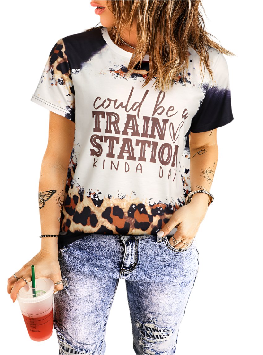 Could Be A Train Station Kinda Day Graphic T-Shirt