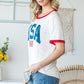 Heimish USA Contrast Trim Short Sleeve T-Shirt - Whimsical Appalachian Boutique