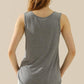 Ninexis Full Size V-Neck Curved Hem Tank - Whimsical Appalachian Boutique