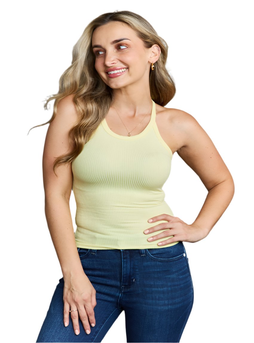 Simple Halter Neck Tank Top - Whimsical Appalachian Boutique