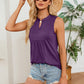 Classic Notched Neck Sleeveless Shirt - Whimsical Appalachian Boutique