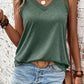 Women’s V-Neck Wide Strap Sleeveless Tank Top - Whimsical Appalachian Boutique