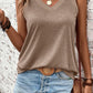 Women’s V-Neck Wide Strap Sleeveless Tank Top - Whimsical Appalachian Boutique