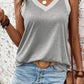 Women’s V-Neck Wide Strap Sleeveless Tank Top - Whimsical Appalachian Boutique