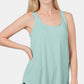 Zenana Round Neck Curved Hem Tank - Whimsical Appalachian Boutique