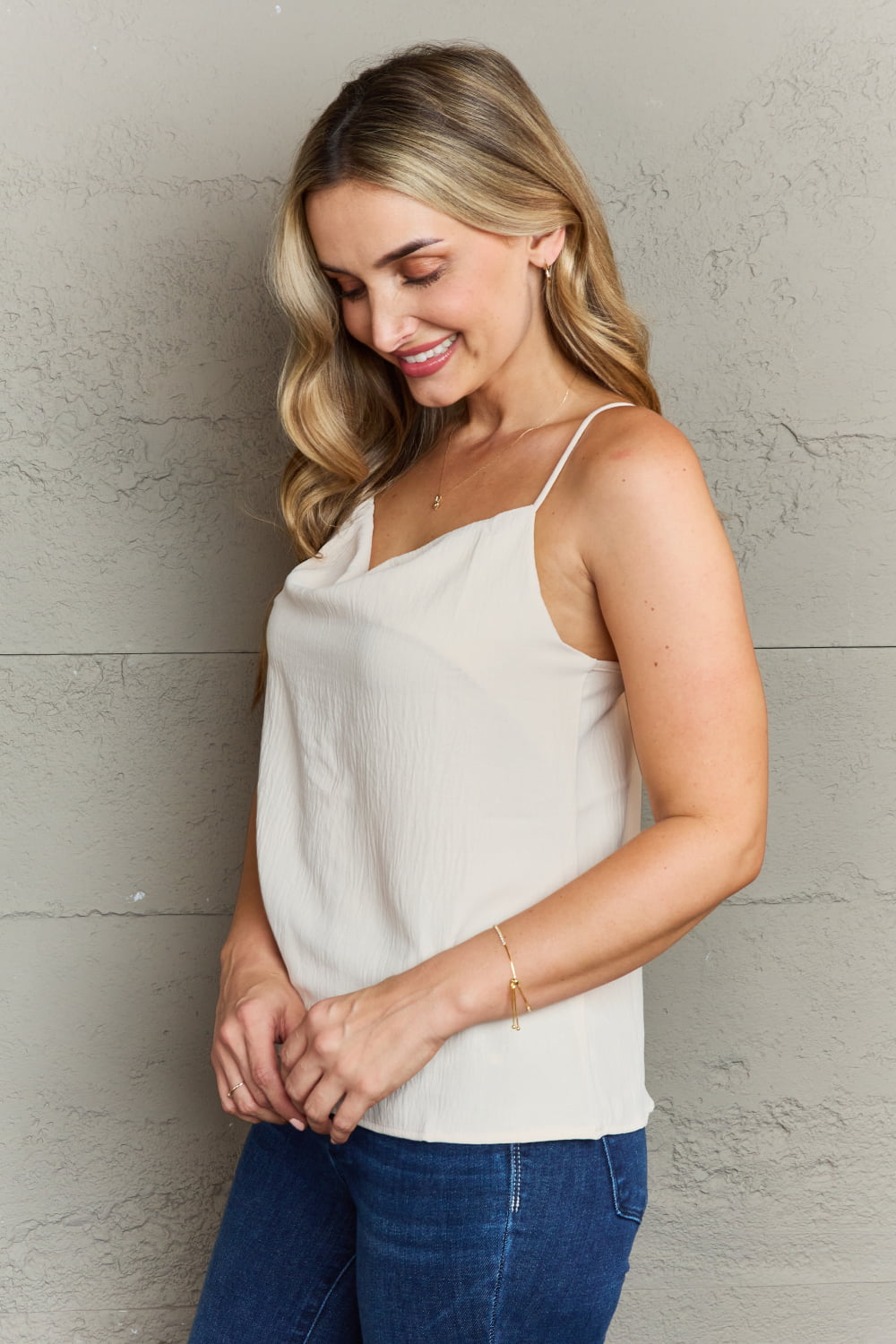 Loose Fit Cowl Neck Cami - Whimsical Appalachian Boutique