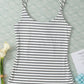 Classic Summer Striped Round Neck Tank Top