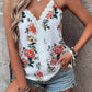 Lace Detail Printed V-Neck Cami - Whimsical Appalachian Boutique