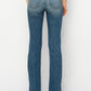 Trendy high-rise bootcut jeans with a flattering fit through the hips and thighs.
