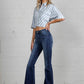 Trendy wide flare jeans for casual wear
