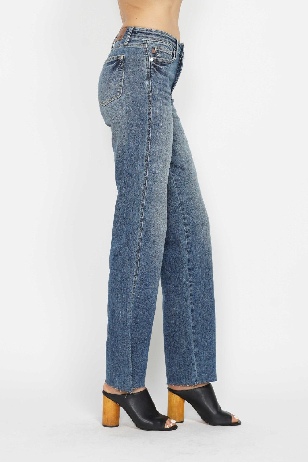 Straight leg denim by Judy Blue is durable, comfortable and classic.